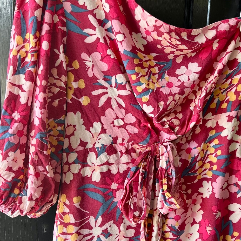 One shoulder mini dress.